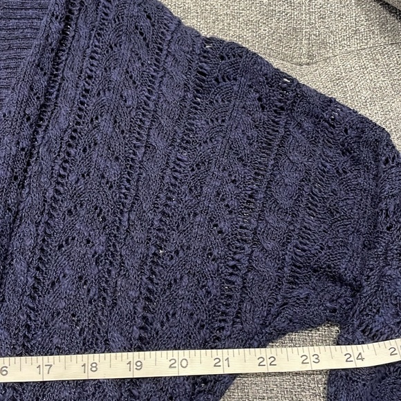 Denver Hayes Royal Blue  Pretty cocoon Style Knit Open Shrug . - Picture 4 of 6